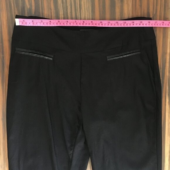 [Denver Hayes] Black False Pocket Dress Capris | 12 | Great - Picture 2 of 14